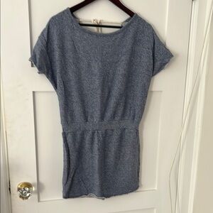 Elegant Blue Mini Dress with Sleek Design